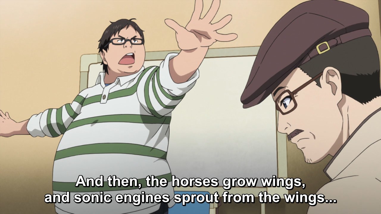 And then, the horses grow wings, and sonic engines sprout from the wings...